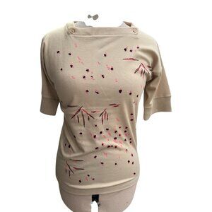 Vintage Jason Maxwell Knit Shirt Boat Neck T-Shirt Size Small